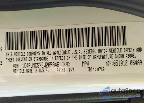 2014 Jeep Cherokee Altitude z USA, uszkodzony, nr VIN 1C4PJMCS7EW285946